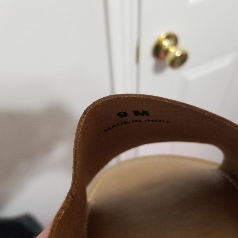 Coconuts, by Matisse - Rose Gold Metallic Cabana Sandals, Leather Upper - Size 9 - Picture 6 of 12